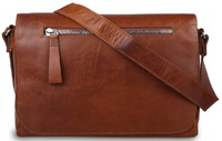 Деловая сумка через плечо Ashwood Leather 1664 chestnut