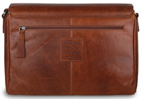 Деловая сумка через плечо Ashwood Leather 1664 chestnut