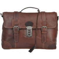 Кожаный портфель Ashwood Leather 4553 cognac