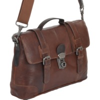 Кожаный портфель Ashwood Leather 4553 cognac