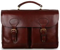 Кожаный портфель Ashwood Leather Jon brandy