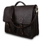 Кожаный портфель Ashwood Leather 8190 dark brown